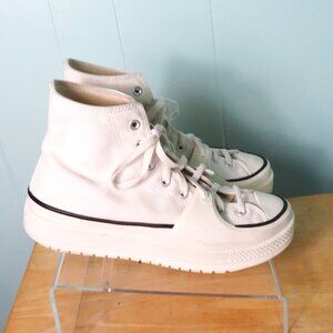 Converse Chuck Taylor All Star Sneakers White High Top Shoes Men 10 Women 11.5